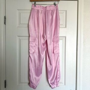 Carmar Pink Satin Cargo Pant